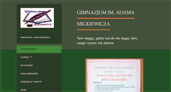 Desktop Screenshot of gimnazjumkazmierz.pl