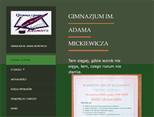 Tablet Screenshot of gimnazjumkazmierz.pl